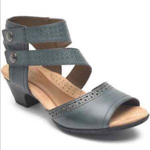 Rockport Cobb Hill Blue Heeled Sandals